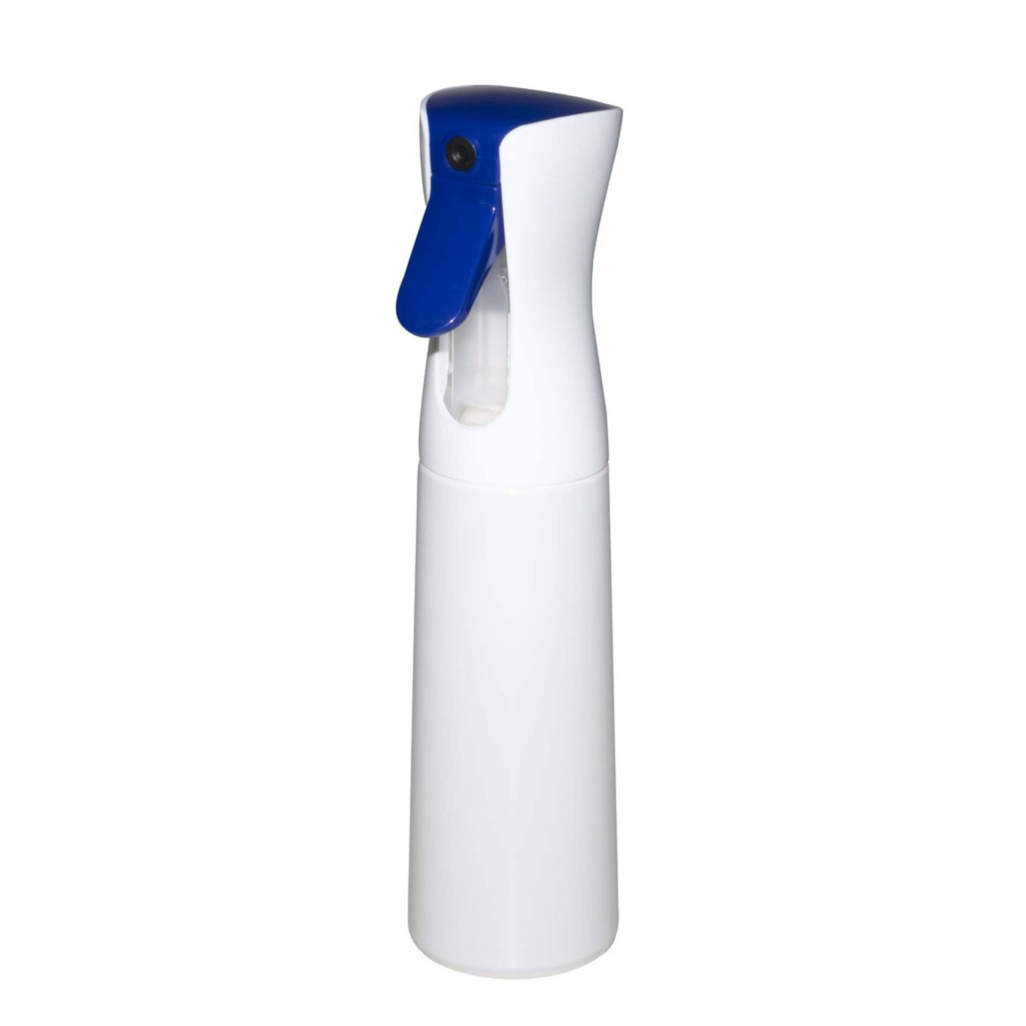 A white plastic spray bottle with a blue trigger sprayer, shown against a plain white background.