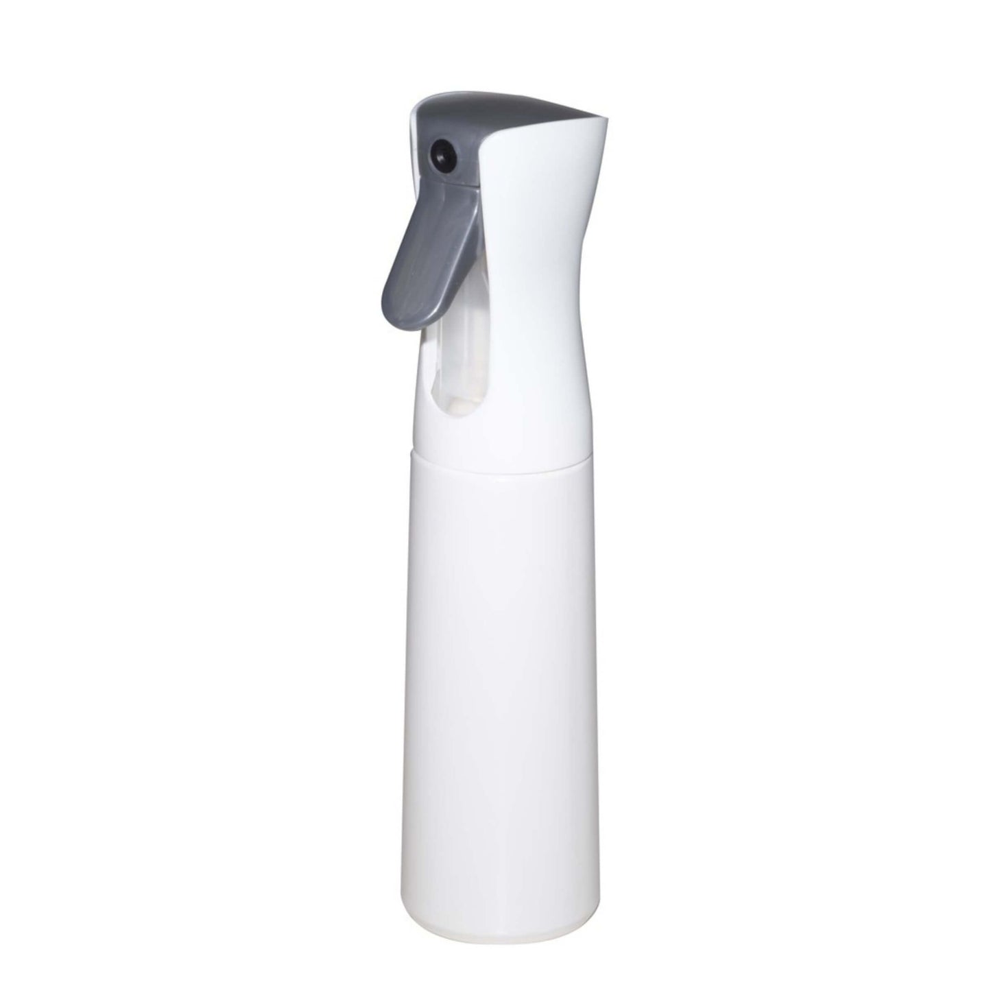 A white plastic spray bottle with a gray trigger sprayer, shown against a plain white background.