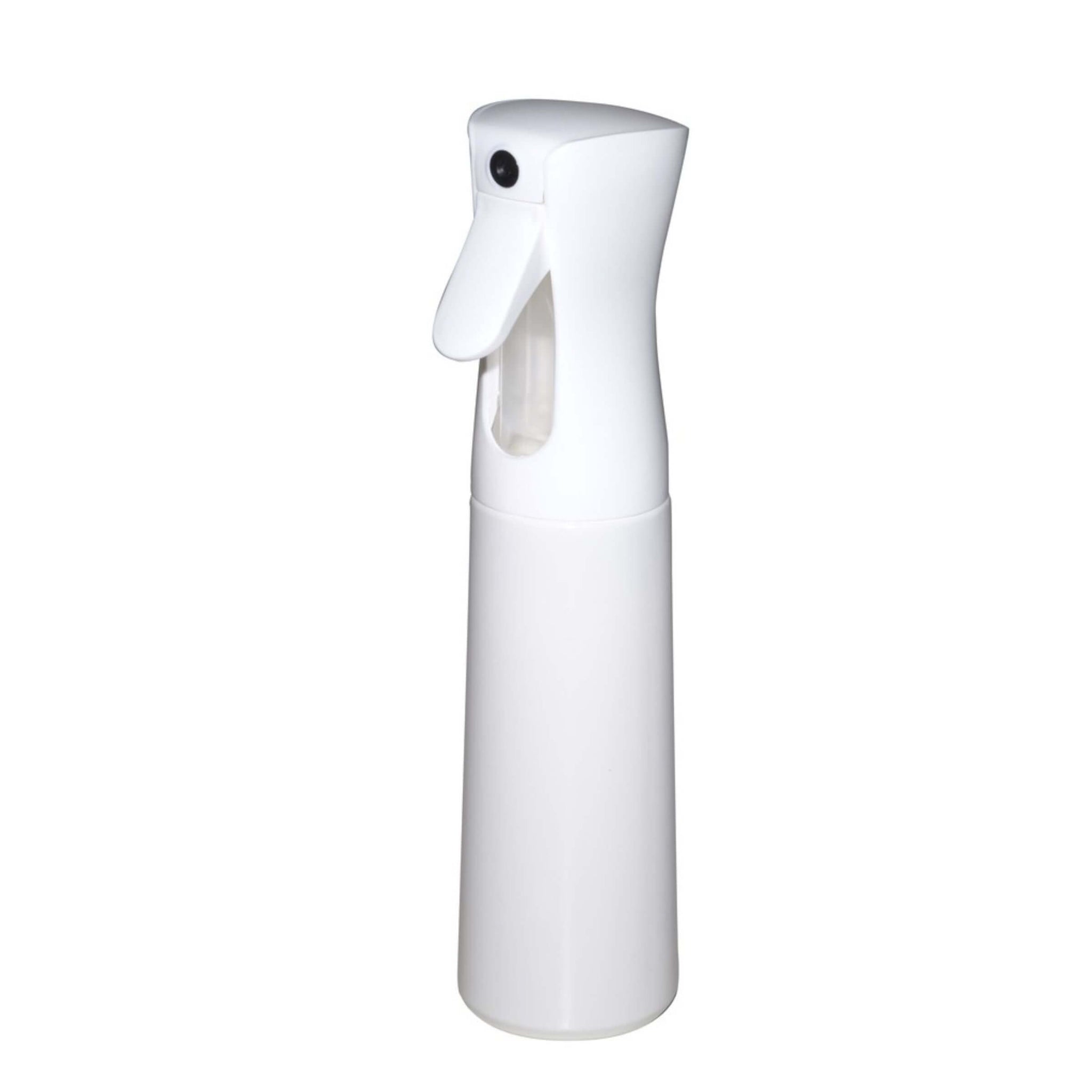 A white plastic spray bottle with a trigger nozzle, shown against a plain white background.